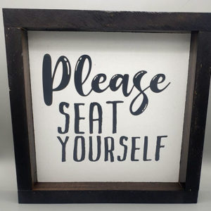 Please seat yourself
