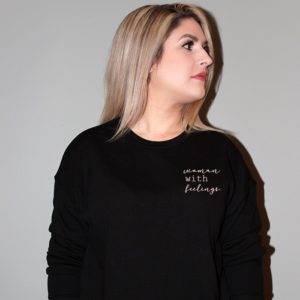 Woman with feelings Crewneck