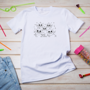 Baby Shark Family Coloring Tshirt
