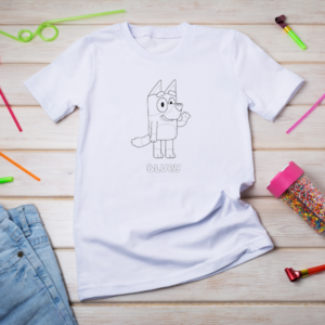 Bluey Coloring Tshirt