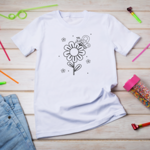 Bee and Flower Coloring Tee