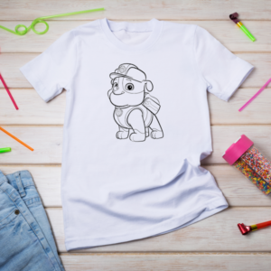 Paw Patrol Rubble Coloring Tshirt