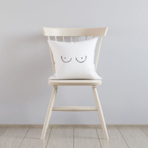 Boobies Rule Pillow Cover