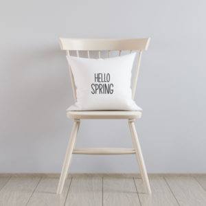 Hello Spring Pillow Cover