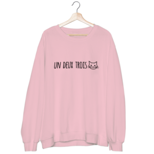 un deux trois cat Crewneck